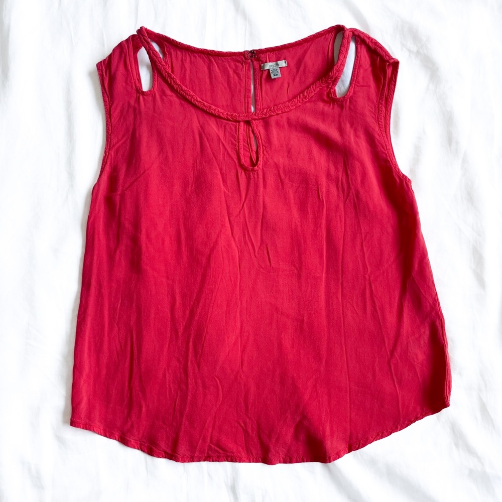 Ecote Urban Outfitters Bright Coral Sleeveless Blouse - Size XS